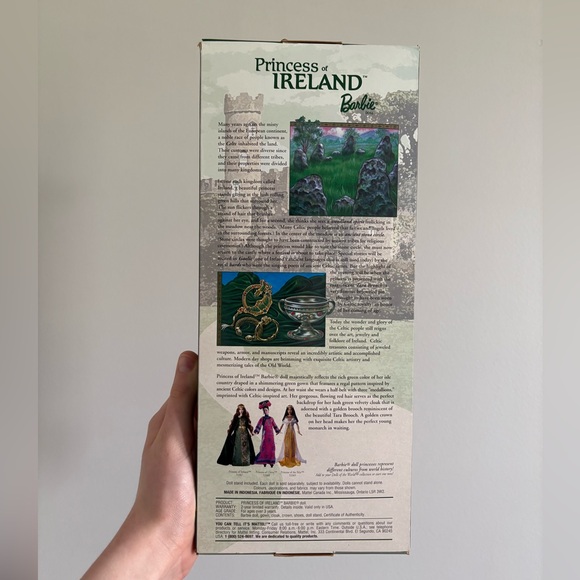 Barbie Dolls of the World The Princess Collection: Ireland Circa 2001 In Box - Picture 4 of 9